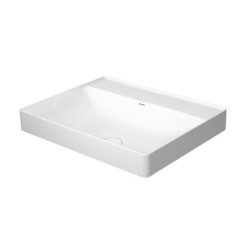 Duravit DuraSquare - Vasque 600x470 mm, sans trop-plein, sans trou pour robinet, blanc 2354600070