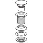 Geberit Accessoires - Bonde à écoulement libre, chrome 152.050.21.1