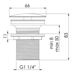 Steinberg 100 - Bonde non-refermable, nickel brossé 100 1693 BN