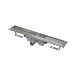 Alcadrain Douchegoten - Bac à douche Professional 300 mm, avec rebord pour grille complète, acier inoxydable APZ6-300