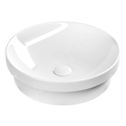 Sapho Lavabos - Lavabo, diamètre 43 cm, sans trop-plein, sans trou pour robinetterie, blanc 3041