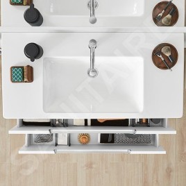 Villeroy & Boch Subway 2.0 - Meuble lavabo 1000x470 mm, avec trop-plein, trou de robinetterie, blanc alpin 7175A001