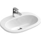 Villeroy & Boch O.novo - Vasque encastrée 560x405 mm, sans trop-plein, avec trou de robinetterie, CeramicPlus, blanc alpin