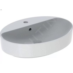 Geberit VariForm - Vasque 600x450 mm, avec trop-plein, trou pour robinetterie, blanc 500.772.01.2