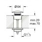 Grohe Garnitures de vidage - Bonde de vidage, nickel brossé 65807EN0