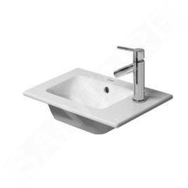 Duravit ME by Starck - Lave-mains pour meuble 450x300 mm, avec 1 trou, avec WonderGliss, blanc alpin 07234300001