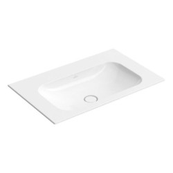 Villeroy & Boch Finion - Meuble lavabo 800x500 mm, sans trop-plein, sans trou de robinetterie, CeramicPlus, blanc alpin 416483R1
