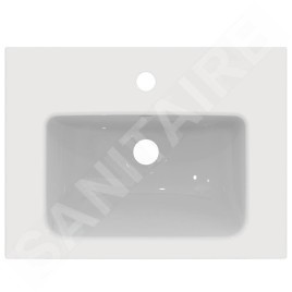 Ideal Standard i.Life S - Meuble-lavabo 510x385x180 mm, avec trop-plein, trou pour robinetterie, blanc T459101