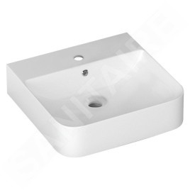 Sapho Isvea Sott Aqua - Vasque 510x500 mm, avec un trou pour robinet, blanc 10SQ51051