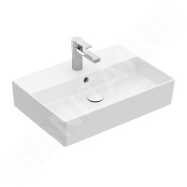 Villeroy & Boch Memento 2.0 - Meuble lavabo 500x420 mm, avec trop-plein, trou de robinetterie, CeramicPlus, blanc alpin 4A225GR1