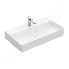 Villeroy & Boch Memento 2.0 - Meuble lavabo 800x470 mm, sans trop-plein, trou de robinetterie, CeramicPlus, blanc alpin 4A228LR1