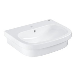 Grohe Euro Ceramic - Lavabo avec trop-plein, 600x480 mm, PureGuard, blanc alpin 3933700H