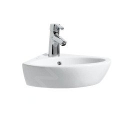 Laufen Pro - Lave-main d’angle 440x380 mm avec 1 trou pour robinetterie, blanc H8169580001041