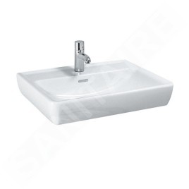 Laufen Pro - Lavabo, 600x480 mm, 1 trou pour robinetterie, avec LCC, blanc H8189524001041