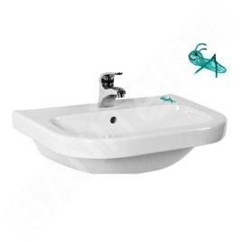 Jika Baby - Lave-mains enfant 450x370 mm, avec trop-plein, avec trou pour robinetterie, blanc alpin H8156140001341