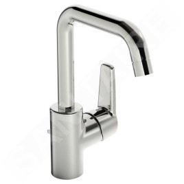 Hansa Polo - Mitigeur de lavabo avec garniture de vidage, levier latéral, chrome 51552293