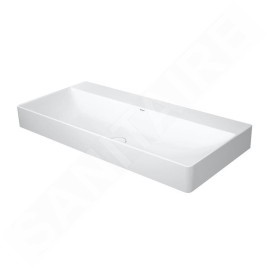 Duravit DuraSquare - Meuble-lavabo 1000x470 mm, DuraCeram, avec WonderGliss, blanc alpin 23531000791