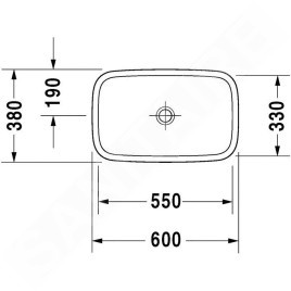 Duravit DuraStyle - Vasque, 600x380 mm, blanc 0349600000