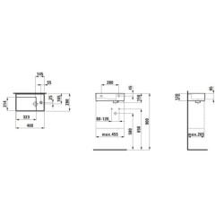 Laufen Kartell - Lave-mains 460x280 mm, blanc H8153340001121