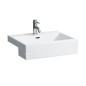 Laufen Living - Lavabo à encastrer 550x460 mm, avec 1 trou pour robinetterie, blanc H8134320001041