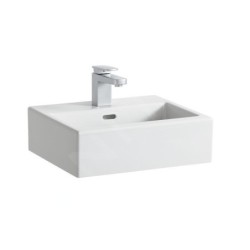 Laufen Living - Lave-mains 450x380 mm, avec 1 trou pour robinetterie, blanc H8154330001041