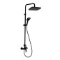 Novaservis Metalia 58 - Set de douche 230x230 mm, 3 jets, noir mat SET071/58,5