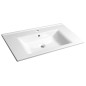 Aqualine Zuno - Meuble lavabo 850x450 mm, blanc 9085