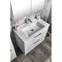 Aqualine Zuno - Meuble lavabo 850x450 mm, blanc 9085