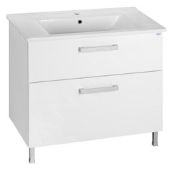 Aqualine Zuno - Meuble lavabo 850x450 mm, blanc 9085