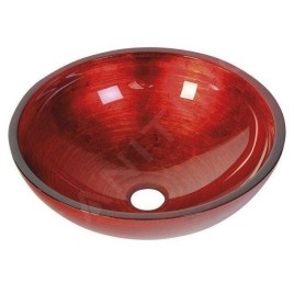 Sapho Murano - Vasque à poser 400x140 mm, rouge AL5318-63