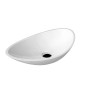 Sapho Rosseta - Vasque, 564x323 mm, marbre coulé, blanc RS564