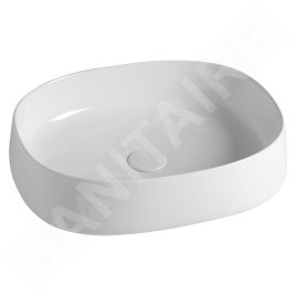Sapho Jumper - Vasque 500x400 mm, sans trou pour robinet, sans trop-plein, blanc WH071