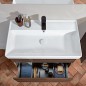 Villeroy & Boch Collaro - Meuble lavabo 800x470 mm, avec trop-plein, trou de robinetterie, CeramicPlus, Stone White 4A3380RW