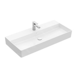 Villeroy & Boch Memento 2.0 - Lavabo 1000x470 mm, sans trop-plein, trou de robinetterie, CeramicPlus, blanc alpin 4A22A2R1