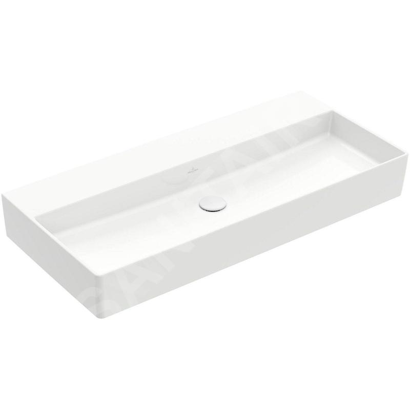 Villeroy & Boch Memento 2.0 - Meuble lavabo 1000x470 mm, sans trop-plein, sans trou de robinetterie, blanc alpin 4A221F01