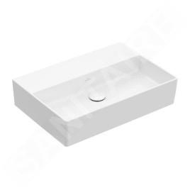 Villeroy & Boch Memento 2.0 - Meuble lavabo 600x420 mm, sans trop-plein, sans trou de robinetterie, CeramicPlus, blanc alpin