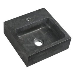 Sapho Blok - Lave-main 300x300 mm, sans trop-plein, trou pour robinet, anthracite 2401-29