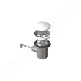 Laufen Accessoires - Bonde de lavabo refermable, noir brillant H8981910200001