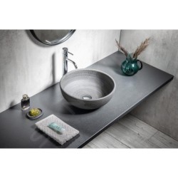 Sapho Priori - Vasque, diamètre 410 mm, sans trop-plein, gris PI024