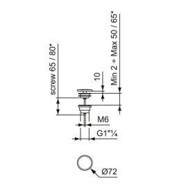 Ideal Standard Ipalyss - Bonde non refermable, Powder E2114X8