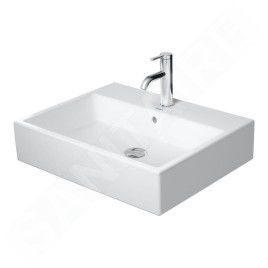 Duravit Vero Air - Meuble lavabo 600x470 mm, avec trop-plein, avec 1 trou pour robinetterie, blanc 2350600027