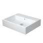Duravit Vero Air - Meuble lavabo 600x470 mm, avec trop-plein, sans trou de robinetterie, WonderGliss, blanc 23506000281