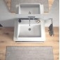 Duravit Vero Air - Meuble lavabo 600x470 mm, avec trop-plein, sans trou de robinetterie, WonderGliss, blanc 23506000281
