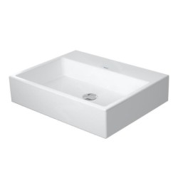 Duravit Vero Air - Meuble lavabo 600x470 mm, sans trop-plein, sans trou de robinetterie, WonderGliss, blanc 23506000791