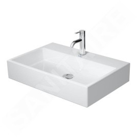 Duravit Vero Air - Lavabo 700x470 mm, sans trop-plein, avec 1 trou pour robinetterie, WonderGliss, blanc 23507000411