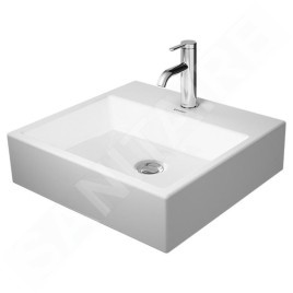 Duravit Vero Air - Vasque 500x470 mm, sans trop-plein, avec 1 trou pour robinetterie, WonderGliss, blanc 23525000411