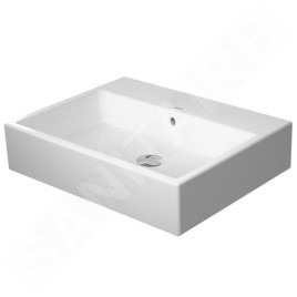 Duravit Vero Air - Vasque 600x470 mm, avec trop-plein, sans trou de robinetterie, blanc 2352600060