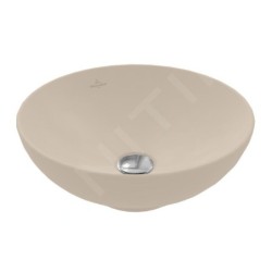 Villeroy & Boch Loop&Friends - Vasque, diamètre 420 mm, sans trop-plein, CeramicPlus, amande 4A4601AM