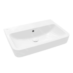 Villeroy & Boch O.novo - Vasque, 650x460 mm, avec trop-plein, sans trou pour robinet, AntiBac, CeramicPlus, blanc alpin 4A41KJT2