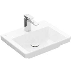 Villeroy & Boch Subway 3.0 - Lavabo 500x400 mm, sans trop-plein, trou pour robinet, CeramicPlus, blanc alpin 437051R1